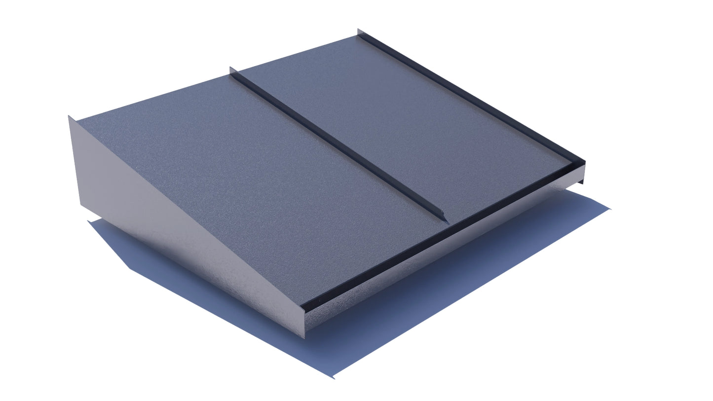 Entrétak 1200mm silvermetallic RAL 9006 bandtäckning – Takfabriken