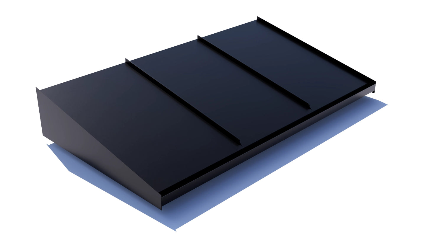 Entrétak 1800mm svart RAL 9011 bandtäckning – Takfabriken