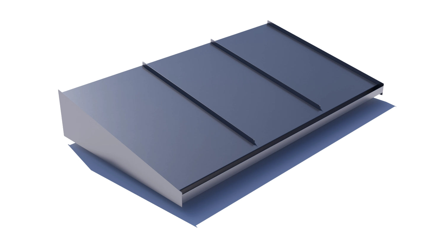 Entrétak 1800mm matt antracit RAL 9007 bandtäckning – Takfabriken