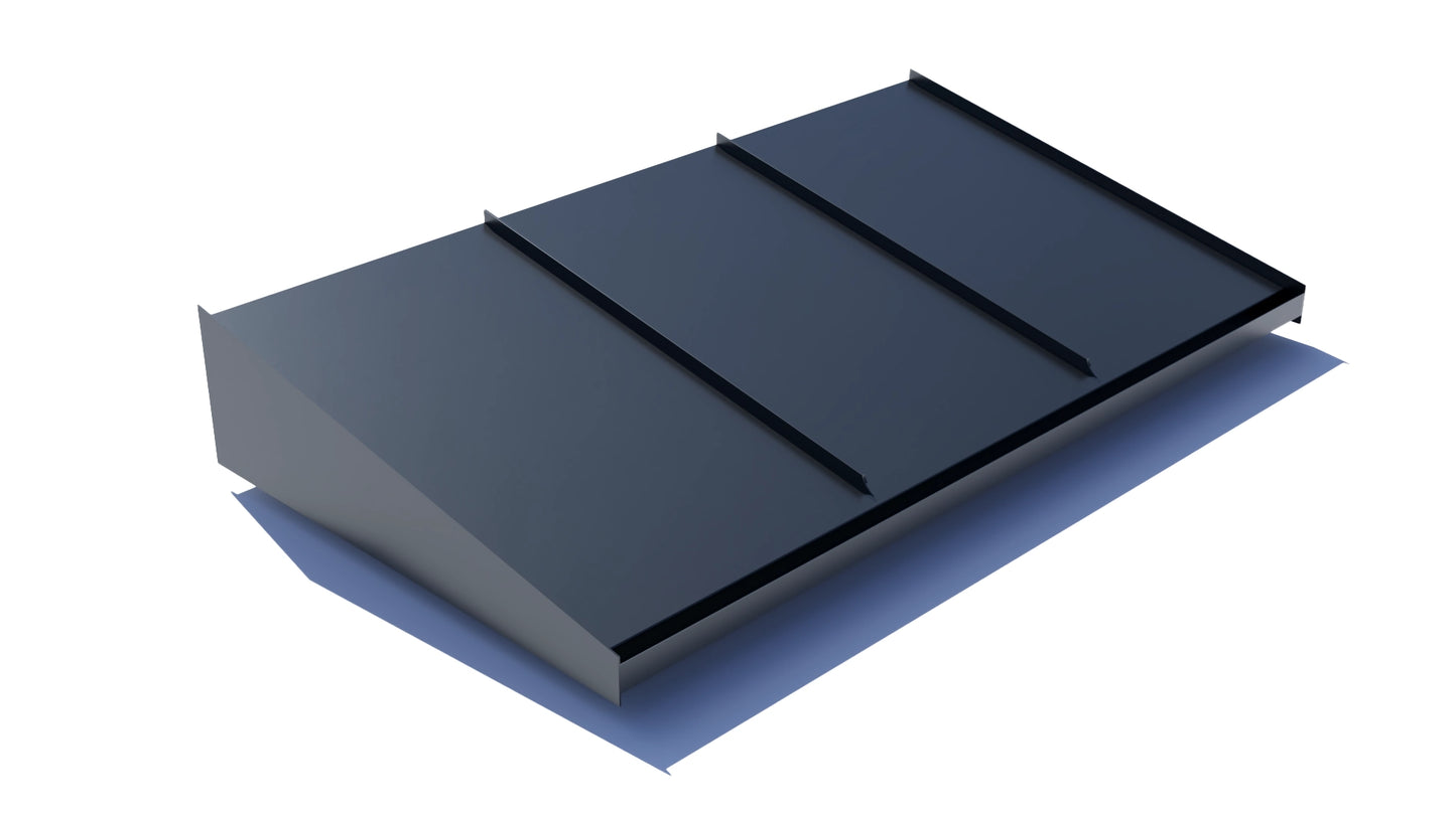 Entrétak 1800mm mörkgrå RAL 7043 bandtäckning – Takfabriken