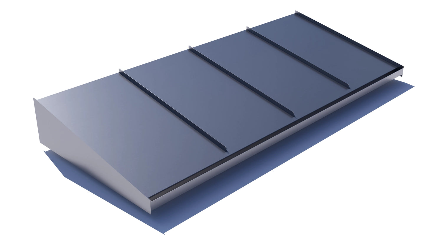 Entrétak 2400mm matt antracit RAL 9007 bandtäckning – Takfabriken