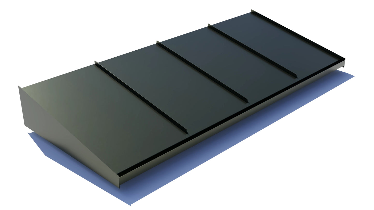 Entrétak 2400mm skogsgrön RAL 6003 bandtäckning – Takfabriken