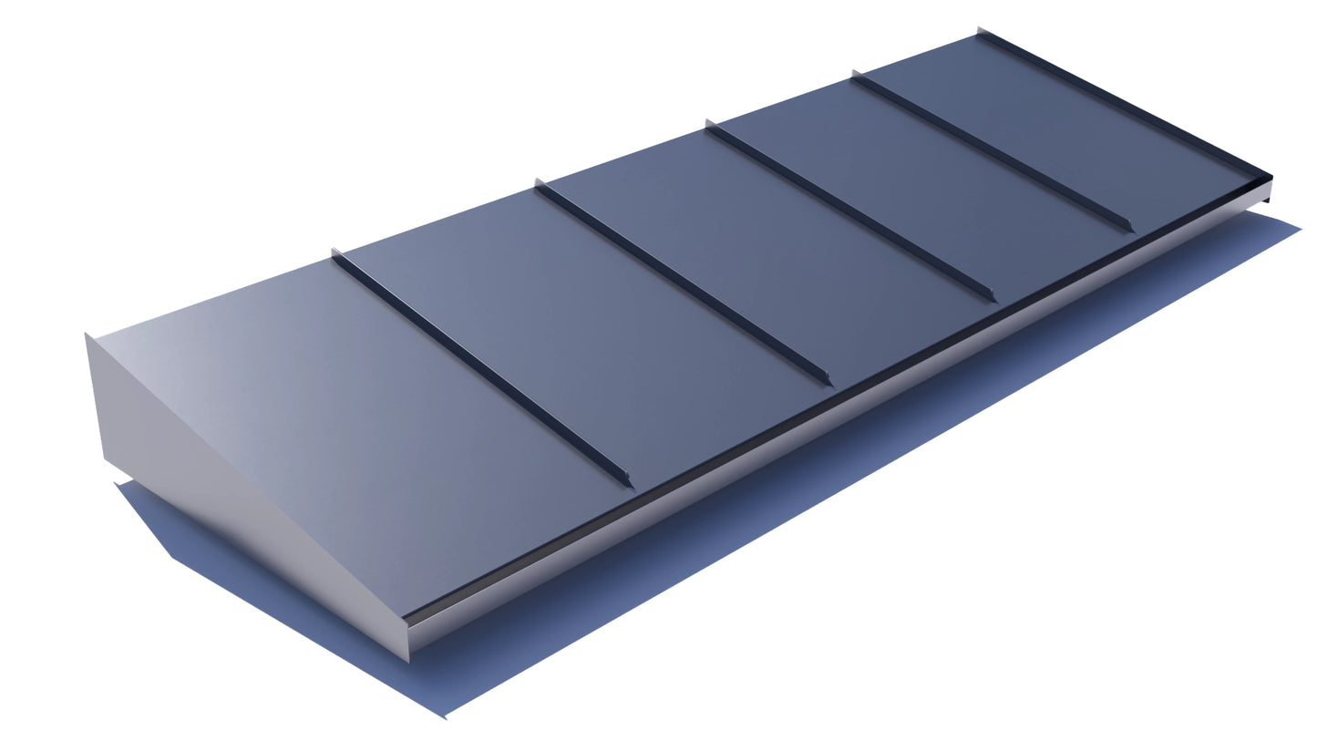 Entrétak 3000mm matt antracit RAL 9007 bandtäckning – Takfabriken