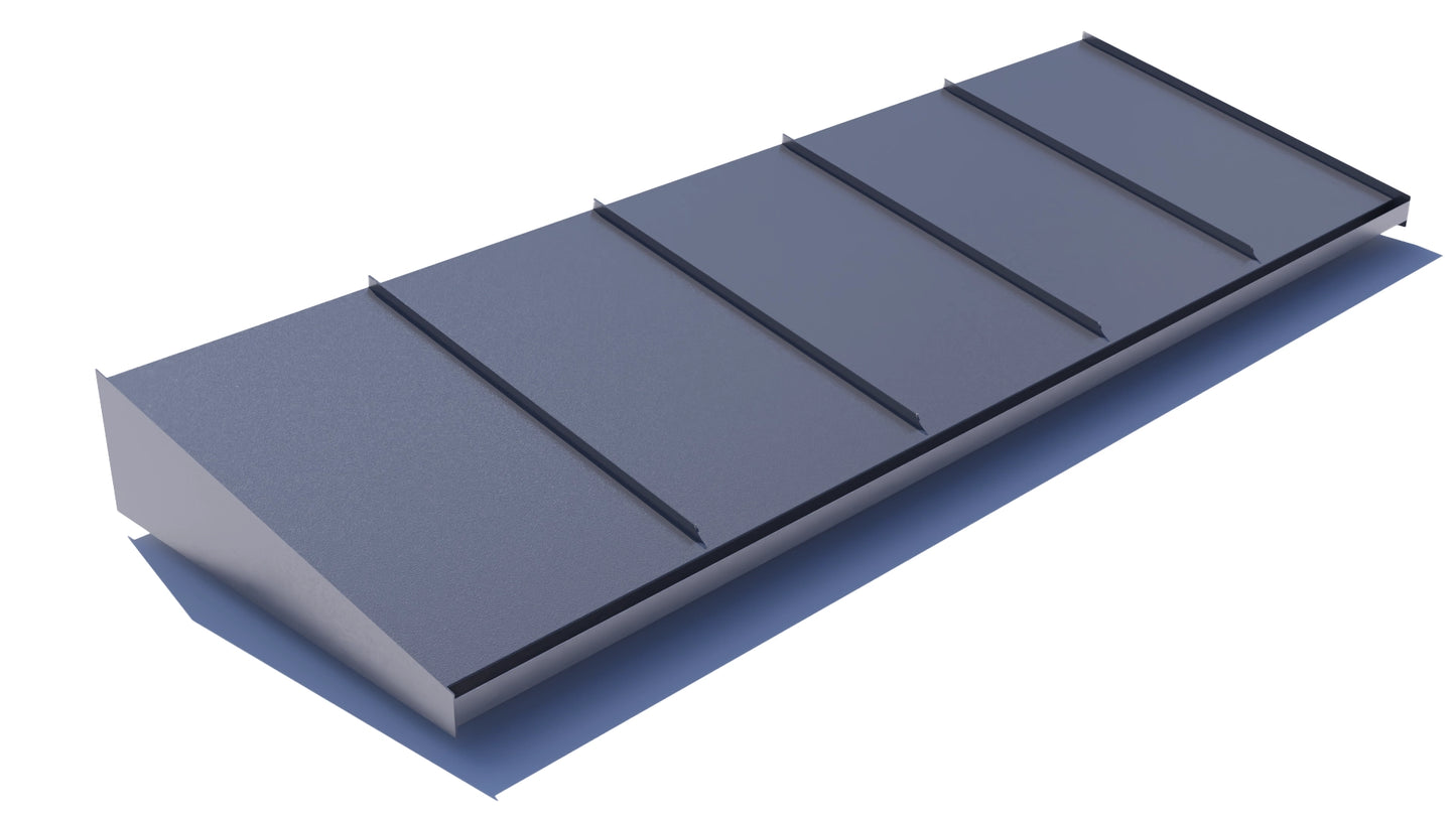 Entrétak 3000mm silvermetallic RAL 9006 bandtäckning – Takfabriken